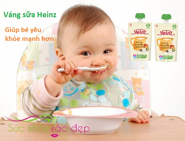 Váng sữa Heinz Custard Mango & Vanilla Úc cho bé từ 8 tháng tuổi