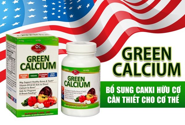 Viên Uống Bổ Sung Canxi Hữu Cơ Green Calcium 