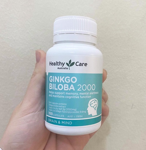 Viên uống Healthy Care Ginkgo Biloba 2000mg 100 viên của Úc