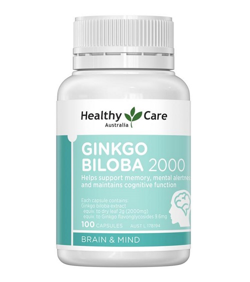 Viên uống Healthy Care Ginkgo Biloba 2000mg 100 viên của Úc
