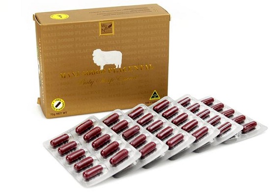 Maxi Sheep Placenta 50000mg 100 viên của Úc