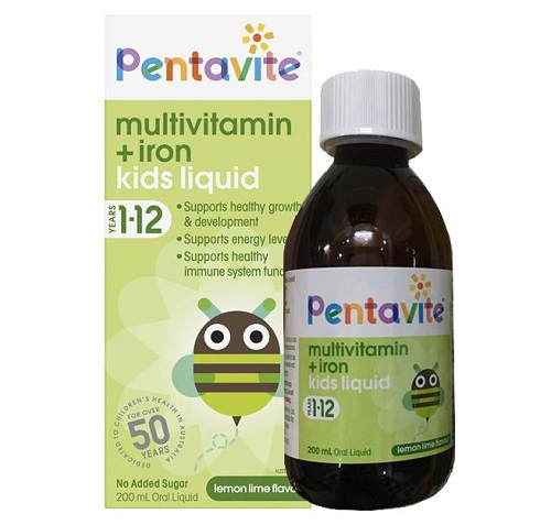 Pentavite Vitamin tổng hợp cho bé từ 1- 12 tuổi của Úc 100ml