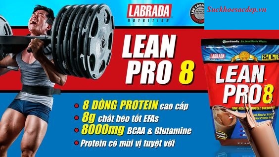 Sữa bột tăng cơ Labrada Lean Pro8 