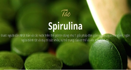 Tảo Spirulina tốt cho sức khỏe 