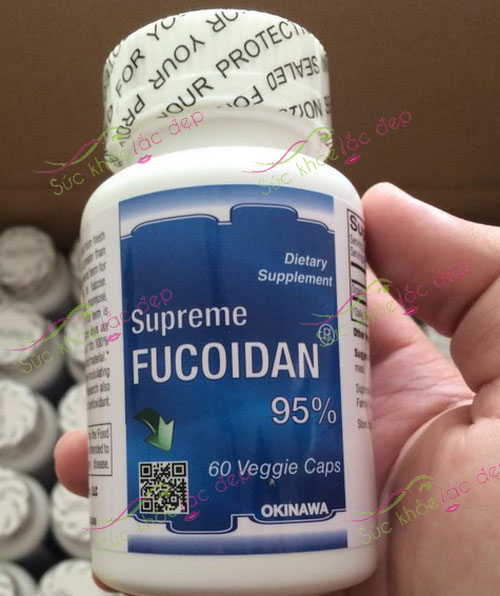  sản phẩm Supreme Fucoidan 95% được sử dụng để hỗ trợ điều trị và phòng ngừa ung thư hiệu quả