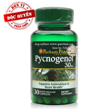 Sản phẩm chống lão hóa tốt cho tim mạch - viên uống Puritan's Pride Pycnogenol 30 mg