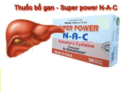 Tăng cường chức năng gan với viên uống super power NAC