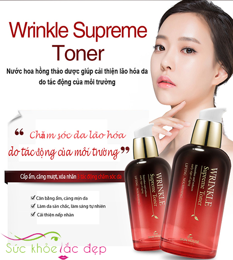 công dụng của wrinkle supreme toner